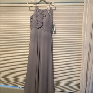 Azazie Gray Maxi Dress